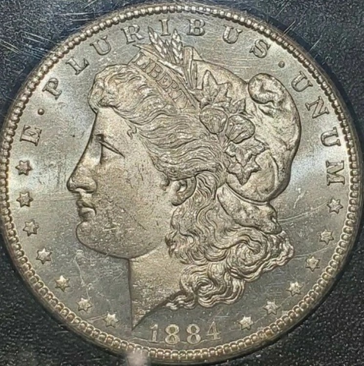 1884 CC GSA モーガン シルバー ダラー VAM-3 ANACS MS63 PL プルーフ ライク 箱とCOA付き