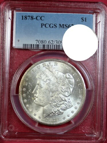 1878年製 モルガン・ダラー PCGS MS62