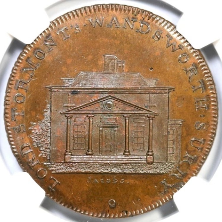(1790年代) D&H-164 NGC MS 66 BN ミドルセックス - スキッドモアのグレートブリテンコンドルトークン 1P