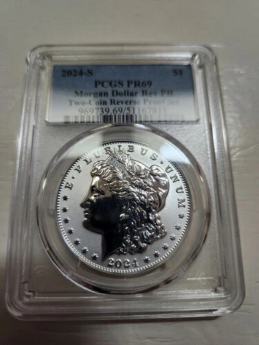2024-S モルガン・ダラー レヴ・プルーフ PCGS PR 69 2枚のレヴ・プルーフコインセット（4枚セット）