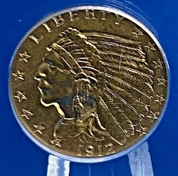 1912年 2.50ドル金貨 インディアン ANACS AU50｜WORLD RESOURCE【KING店】