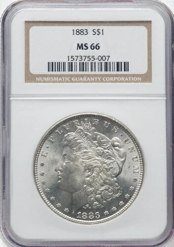 1883年 モルガン・ダラー MS-66 NGC