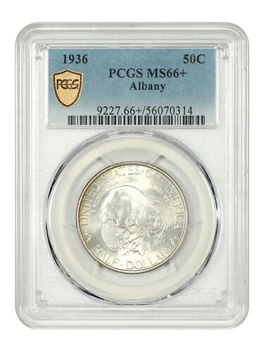 1936年 50セント アルバニー PCGS MS66+ - クラシックシルバー記念品 - 少量発行