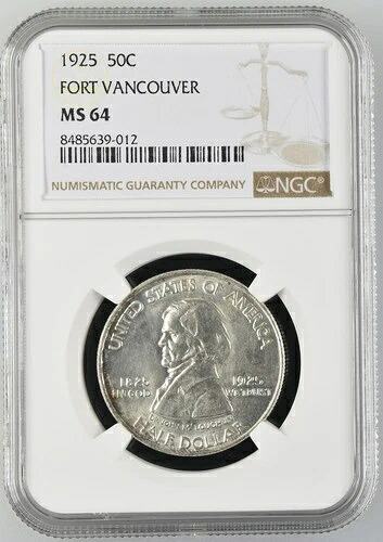 1925 クラシック記念フォートバンクーバー100周年 NGC MS-64 フォートバンクーバー