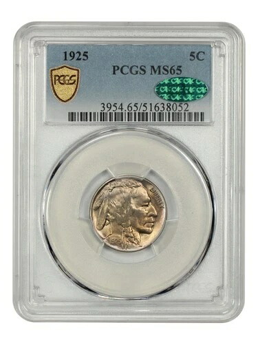 1925年 5C PCGS/CAC MS65 - バッファローニッケル