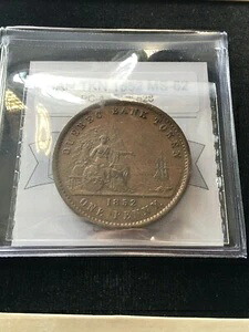 カナダトークン 1852 PC-4 ブルトン #528 コインマート グレード**MS-62** #021117 292,050円