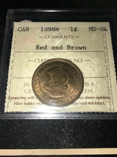 1898H ICCSグレードカナダ、ラージセント、**MS-64** # KR 553