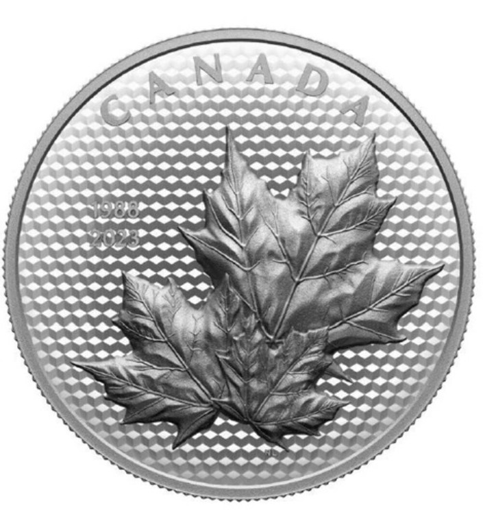 2023年 5オンス 純銀貨 50ドル - 動くメープルリーフ