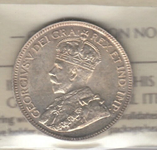 1929年カナダ25セント - ICCS MS64 - XGM040 C2