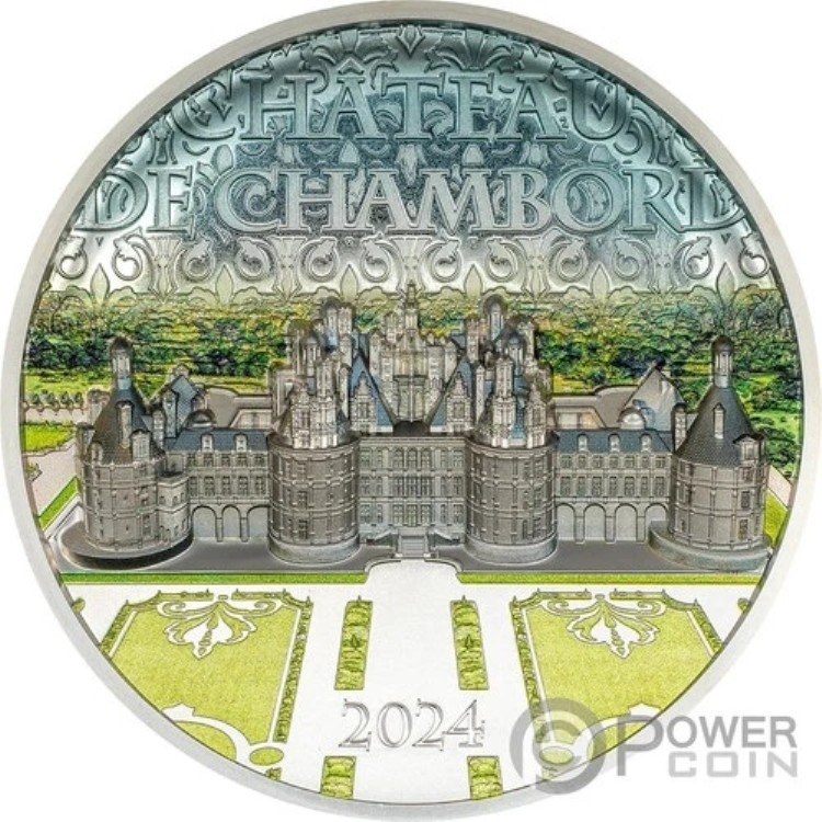 シャトー ド シャンボール 5 オンス銀貨 25$ クック諸島 2024｜WORLD RESOURCE【KING店】