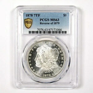 1878年 7TF Rev 79 モルガン・ダラー MS 63 PCGS シルバー 1ドルコイン SKU:I11315