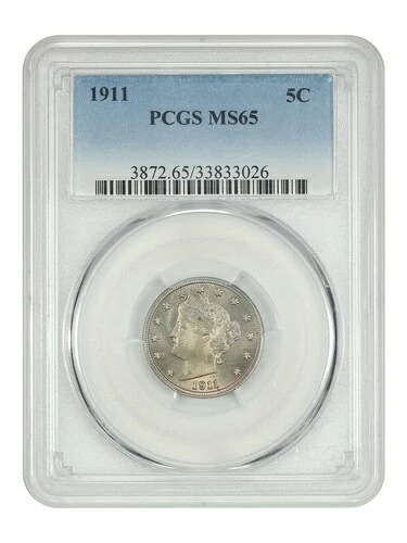 1911 5C PCGS MS65 - リバティニッケル