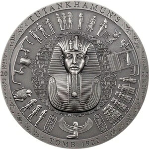 ツタンカーメンの墓 1922年 考古学的象徴主義 アンティーク 3オンス 銀貨 20ドル クック|WORLD RESOURCE【KING店】