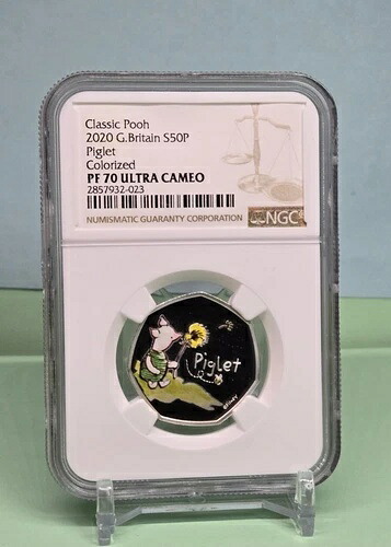 2020年 英国 50ペンス ディズニー クラシック プーさん - ピグレット NGC PF70 UC コイン ニウエ|WORLD RESOURCE【KING店】