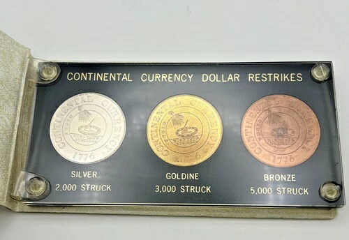 1776年大陸通貨ドル再鋳造 銀、金、青銅 希少|WORLD RESOURCE【KING店】