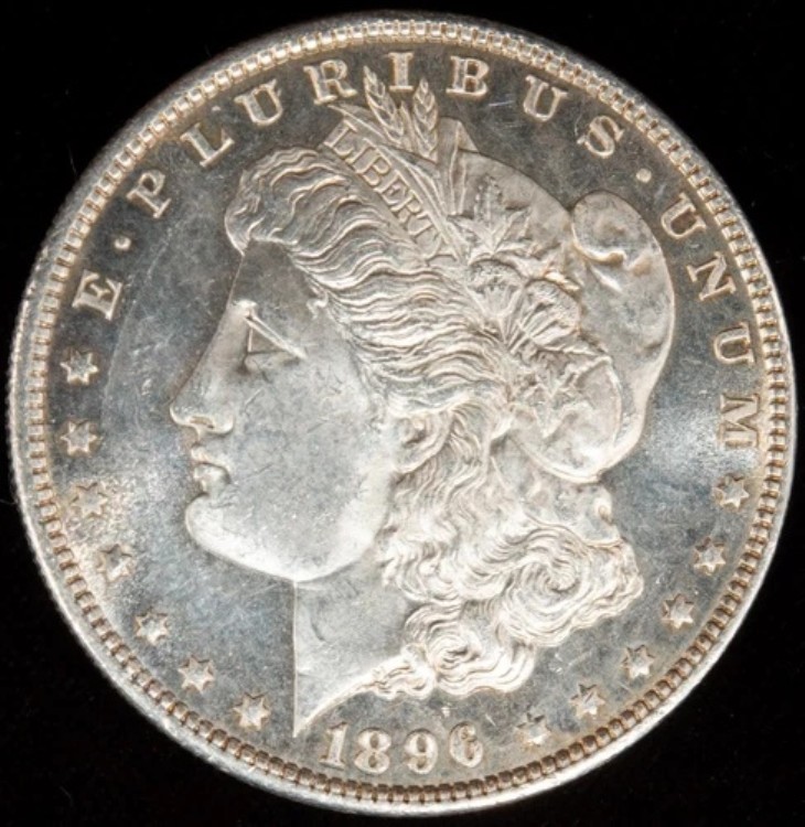 1896-P モルガン銀貨 ゴージャスミントラスター BU MS++ ディーププルーフ