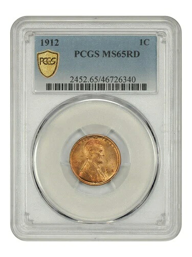 1912 1C PCGS MS65RD - リンカーンセント（裏面小麦） - 初期リンカーン