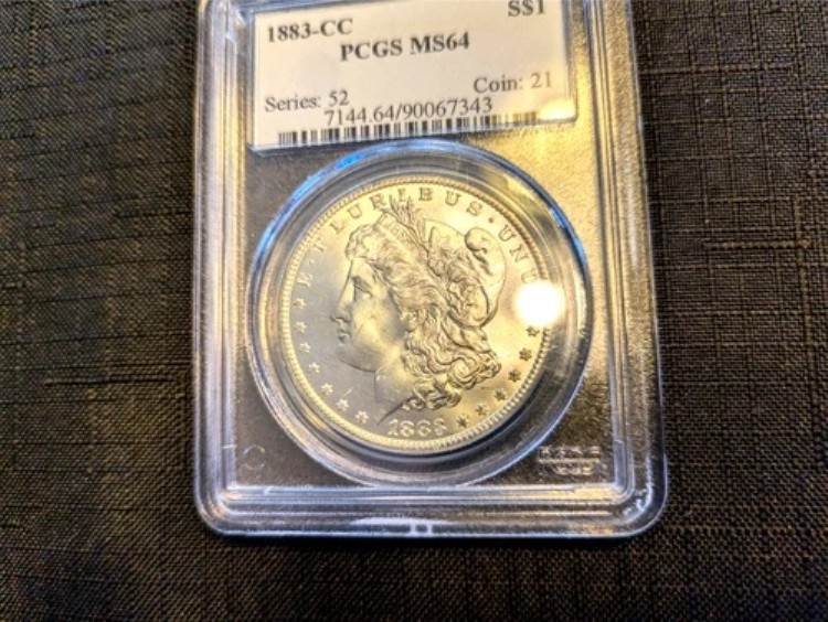 1883 cc モルガン銀貨 PCGS MS64