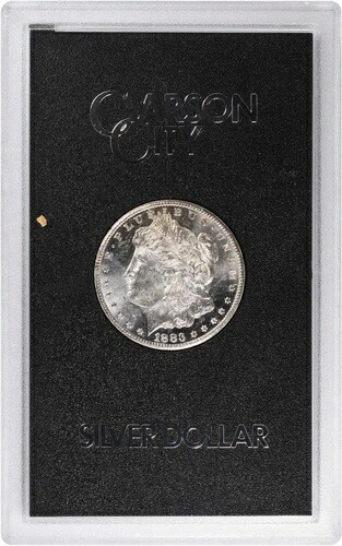 1883年-CC モルガン銀貨 ブリリアント アンサーキュレート GSA ホルダー ハードパック #836