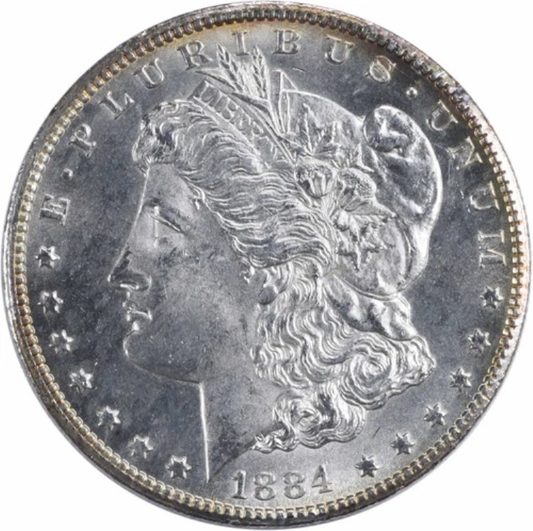 1884-CC モルガン銀貨 チョイス BU 未認定 #660