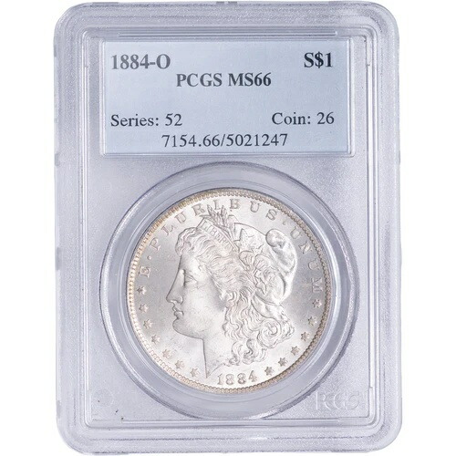 1884-O モルガン・ダラー PCGS MS66