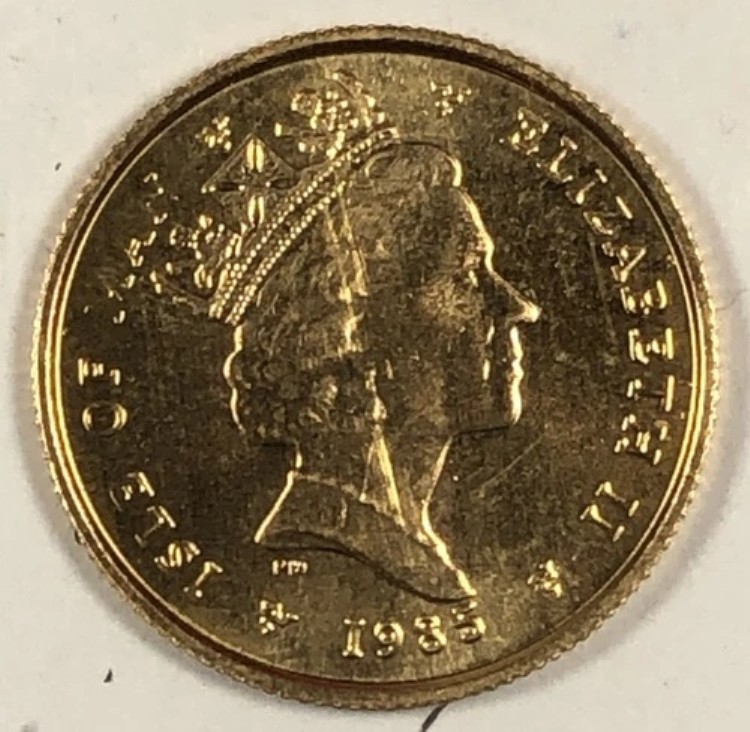 1985年マン島産1/10オンス ゴールドエンジェル。未使用。 174,350円