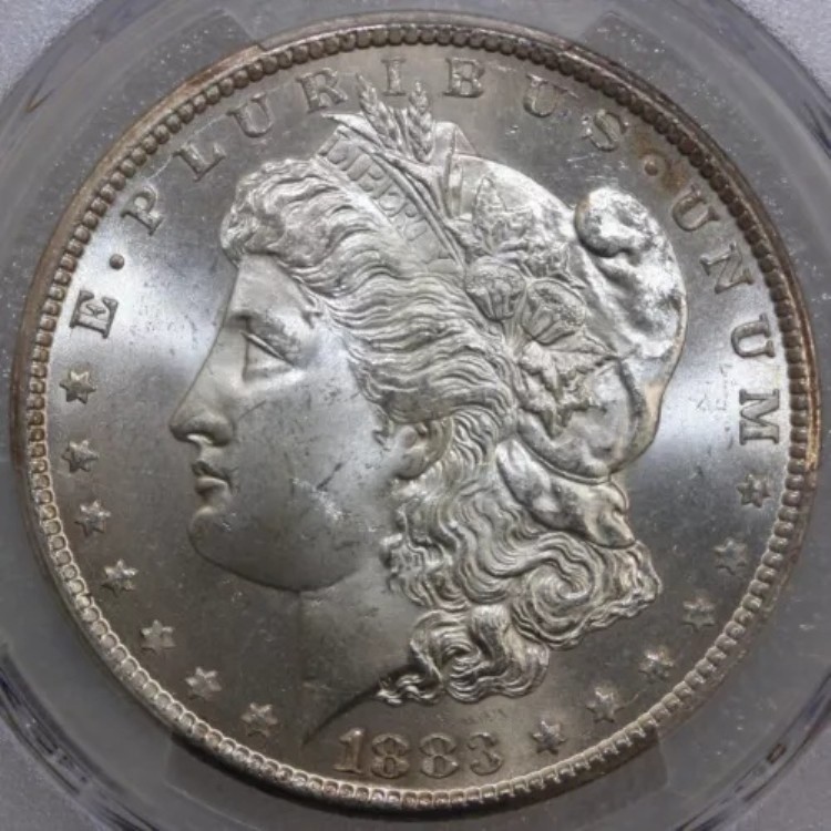 1883年-CC モルガン銀貨 PCGS MS64