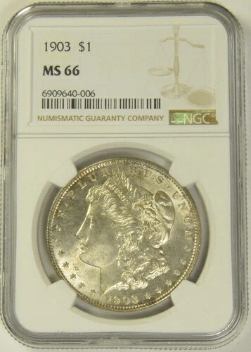 1903年 モルガン・ダラー NGC MS-66 #40-006 244,750円