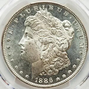 1886年モルガン・ダラー PCGS MS-65 プルーフ級！驚異のブラストホワイト！極上逸品！ 244,750円
