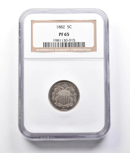 1882年 シールドニッケル PF65 NGC *7149
