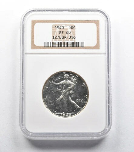 PF65 1940年ウォーキング・リバティ・ハーフダラー NGC 旧ホルダーアップグレード？ *2364
