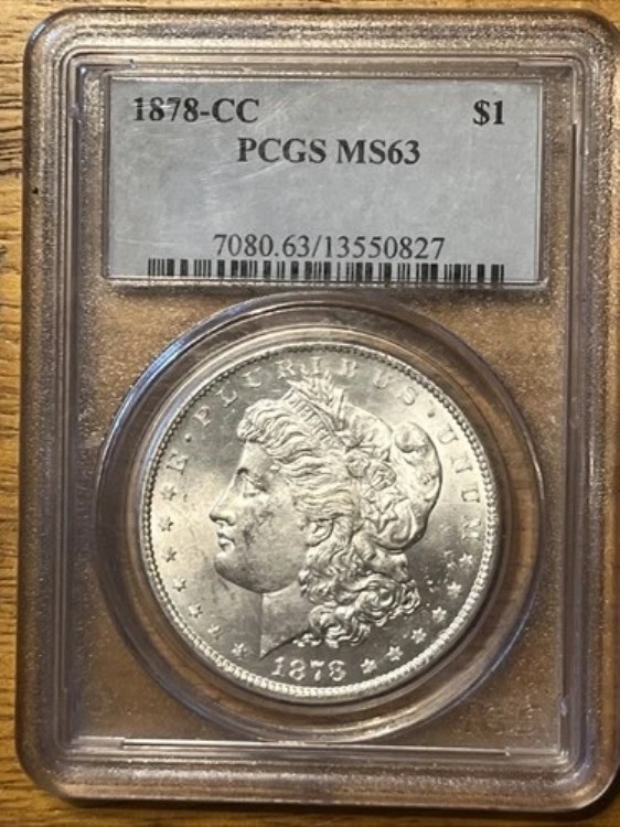 1878年CC PCGS MS63 ブラストホワイトモーガン