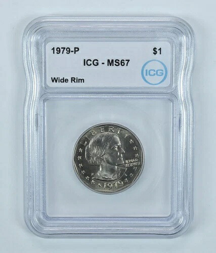 1979-P スーザン・B・アンソニー $1 ワイドリム MS67 ICG