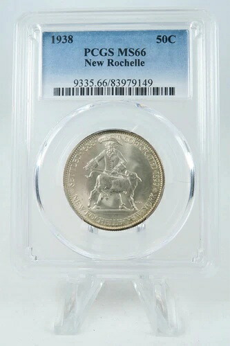 1938-P PCGS MS66 ニューロシェルクラシック記念ハーフダラー50セント｜WORLD RESOURCE【KING店】 245,850円
