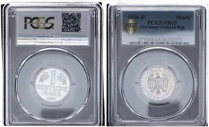 1 DM コイン 1956 D プルーフエディション 100枚 PCGS PR65 94695｜WORLD RESOURCE【KING店】 245,850円