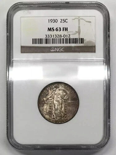 1930年 スタンディング・リバティ・クォーター NGC MS63 FH FS-401 シールド「E」ダイクラッシュ不完全｜WORLD RESOURCE【KING店】