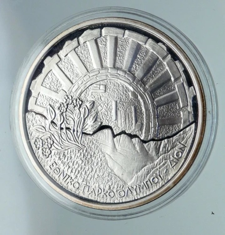 2006年 ギリシャ 国立公園 オリンポス山 ディオン プルーフ銀貨 10ユーロ i86475|WORLD RESOURCE【KING店】