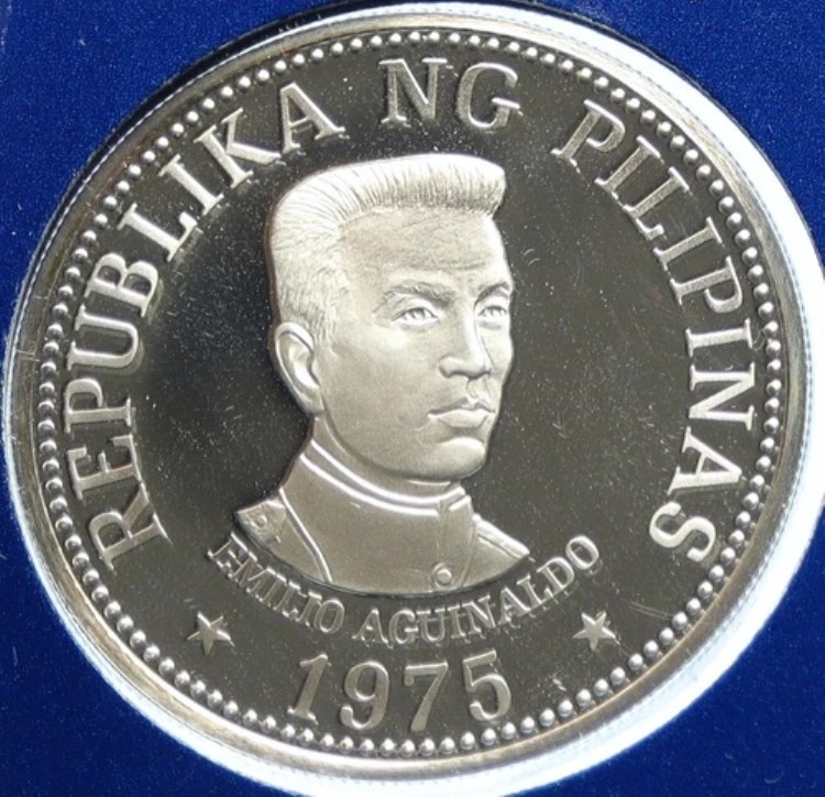 1975年 フィリピン エミリオ・アギナルド ヴィンテージ オールド プルーフ シルバー 25 ピソ コイン i104000｜WORLD RESOURCE【KING店】