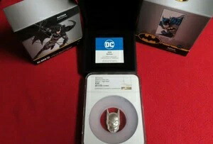2020年 ニウエ バットマン ヘルメットマスク DCコミックス 2オンス シルバーコイン NGC 69 ハイレリーフ