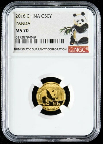 NGC MS70 2016 中国 3g (3グラム) 金パンダコイン