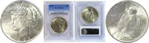 1927年 1ドル平和ドル - PCGS MS-64