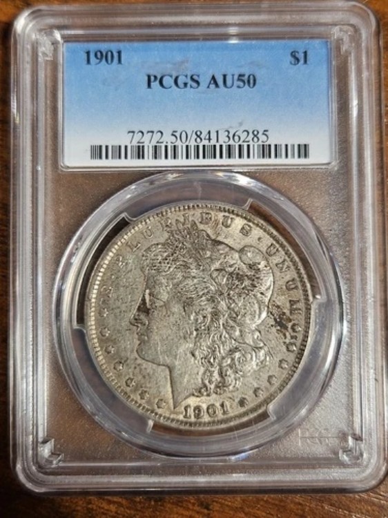1901年 AU50 PCGS モルガン銀貨