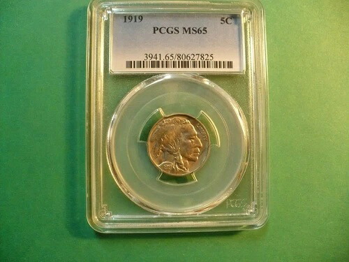 1919年製バッファローニッケル、PCGS MS65