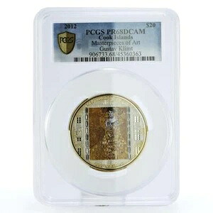 クック諸島 20ドル グスタフ・クリムト アデーレ・ブロッホ・バウアー PR68 PCGS 銀貨 2012年