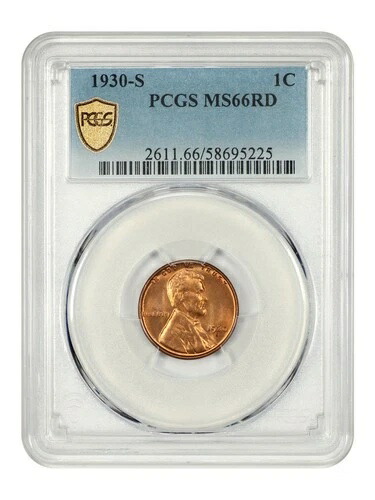 1930-S 1C PCGS MS66RD - リンカーンセント（小麦裏面） - 良質Sミントリンカーン