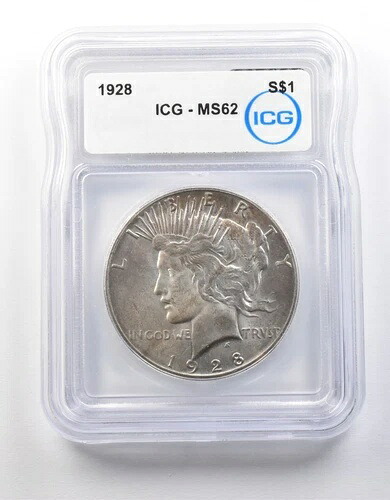 1928年ピースシルバードル MS62 ICG *8698 232,650円