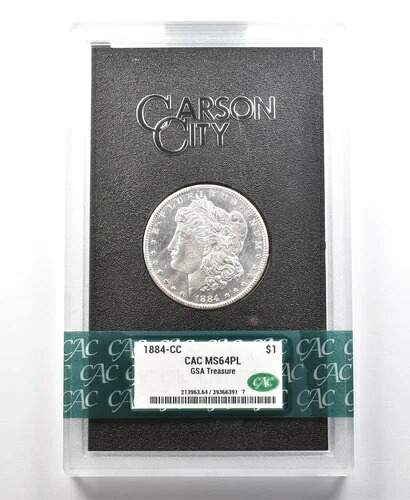 1884-CC モルガン銀貨 GSA トレジャー MS64 PL CAC *1173 232,650円