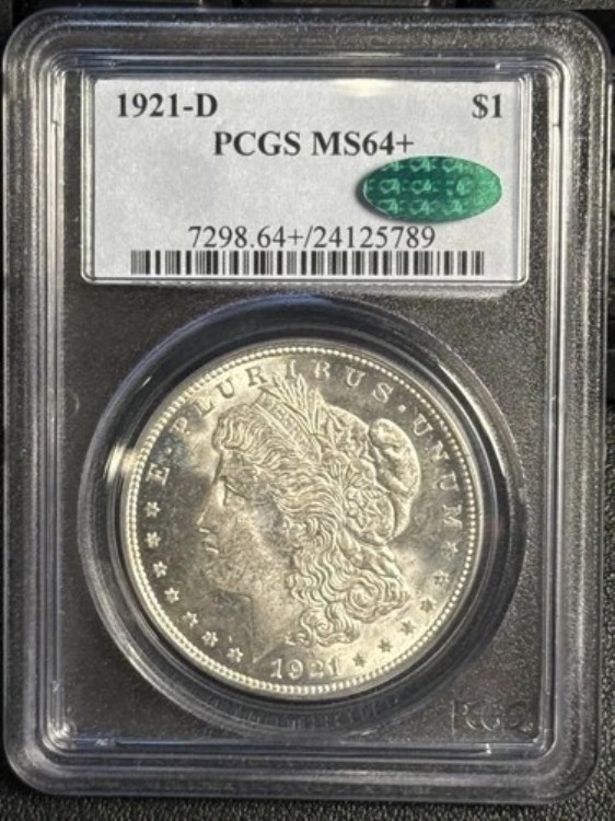 1921年 D モルガン銀貨 PCGS MS-64+