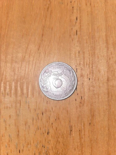 1788年ジョージア25セント硬貨、1999年希少品!Pとミントマーク