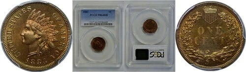 1883年インディアンヘッドセント PCGS PR-64 RB